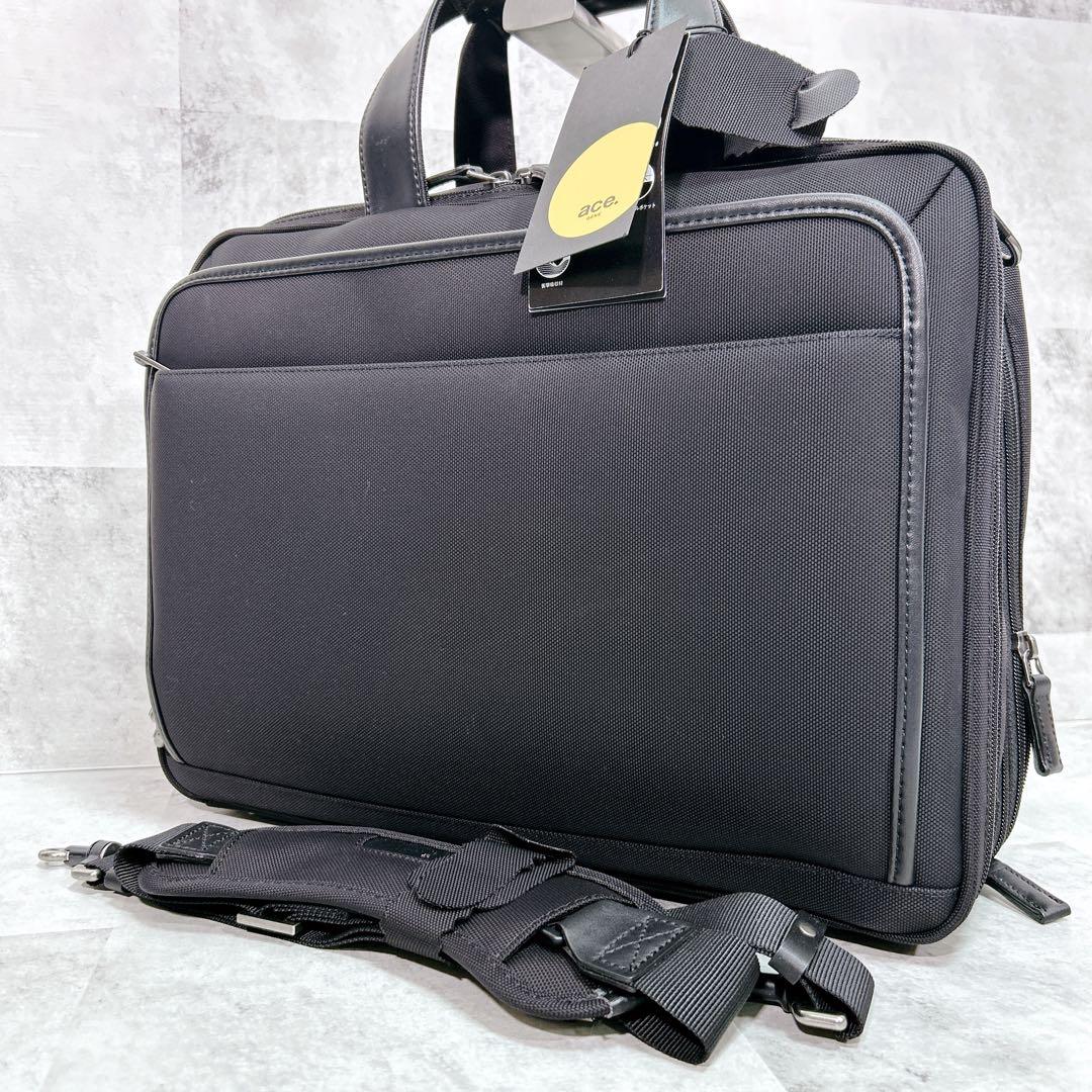 【未使用タグ付】ace.　EVL-3.0　B4可　ビジネスバッグ　2way　黒