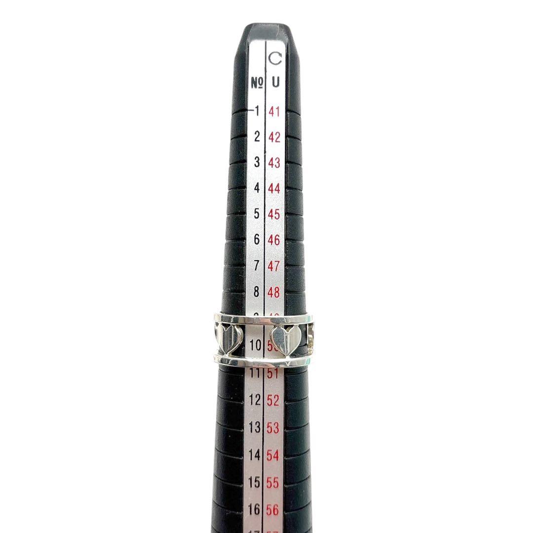 美品◎ ティファニー 透かしハート リング 指輪 シルバー925