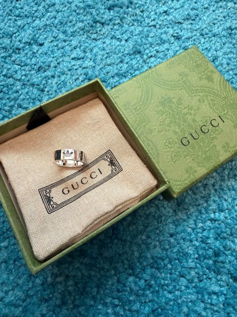 GUCCI アディダスロゴ リング サイズ10