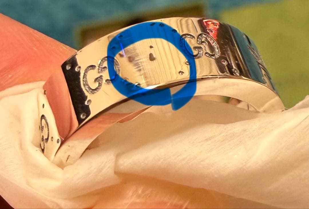 GUCCI アディダスロゴ リング サイズ10