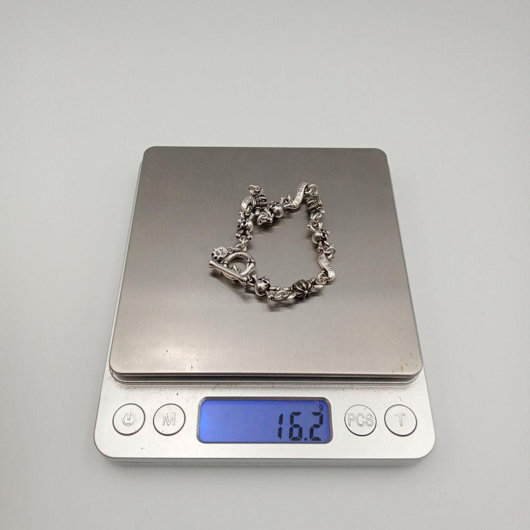 ジャスティンデイヴィス ブレスレット クラウン スカル シルバー925