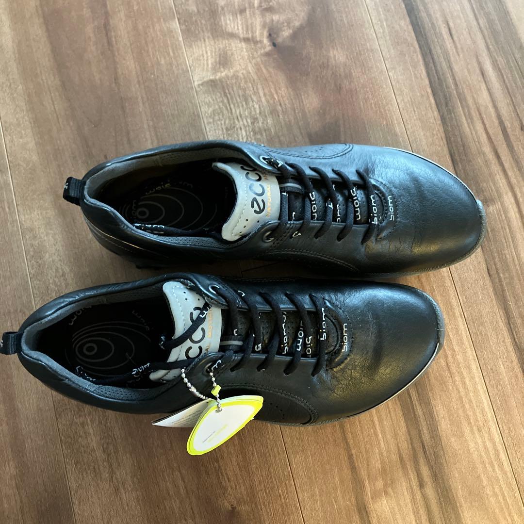 ECCO ゴルフシューズ 未使用　女性用 38サイズ ブラック　24センチ