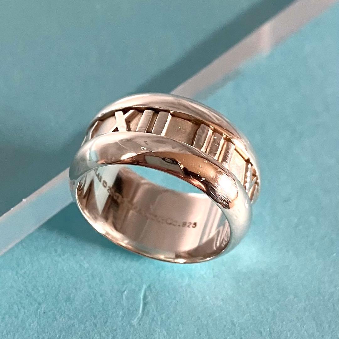 美品 TIFFANY＆CO ティファニー アトラス カーブド リング SV925