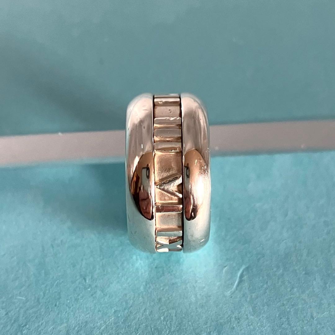 美品 TIFFANY＆CO ティファニー アトラス カーブド リング SV925