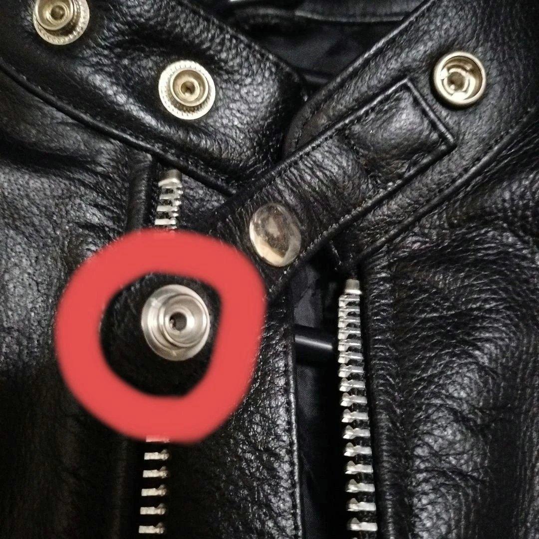 美品　FREEDOMシングルライダースジャケット