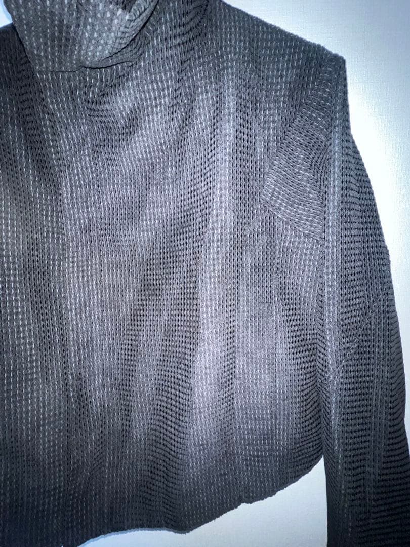 JCAESAR ZIPPER-JACKET 黒い立ち襟クロップドジャケット