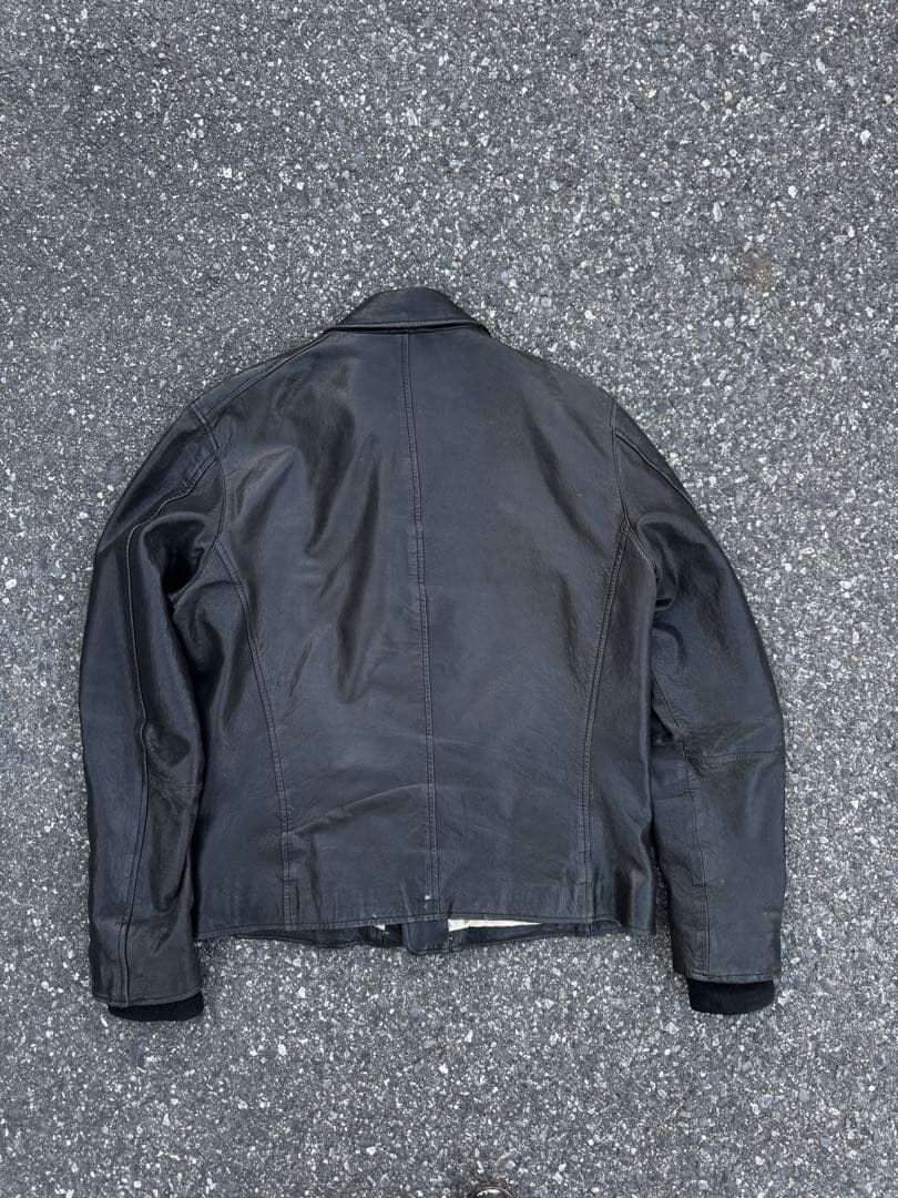 Indian motorcycleブラックレザーライダースジャケット