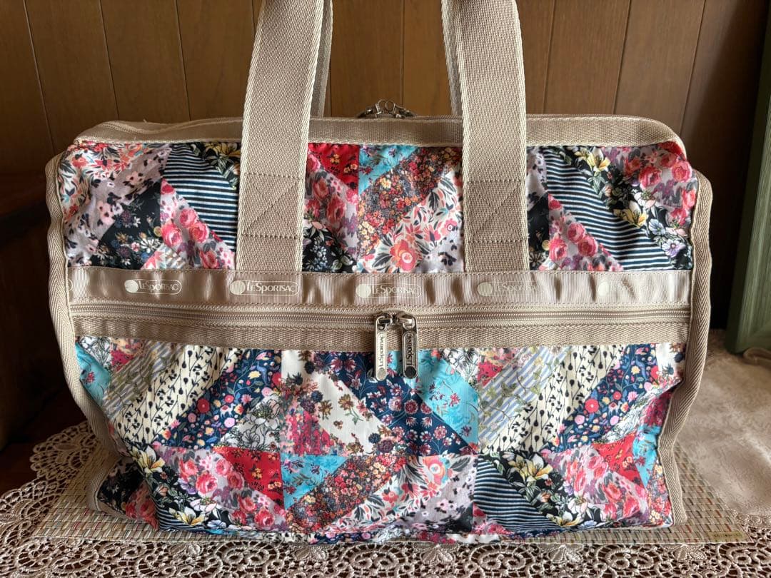 【週末価格】極美品⭐︎レスポートサック ボストンバッグ フラワー