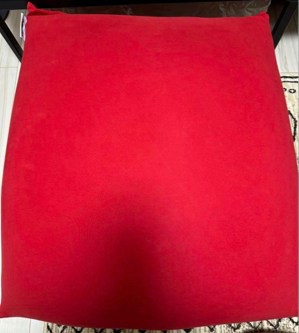 【美品】Yogibo mini レッド ビーズクッション ビーズソファ　引取限定
