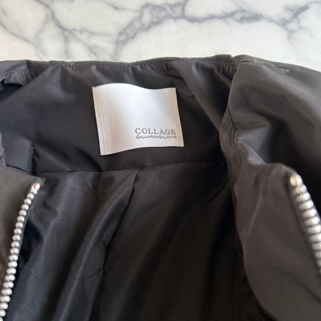 COLLAGE GALLARDAGALANTE ノーカラーダウンコート