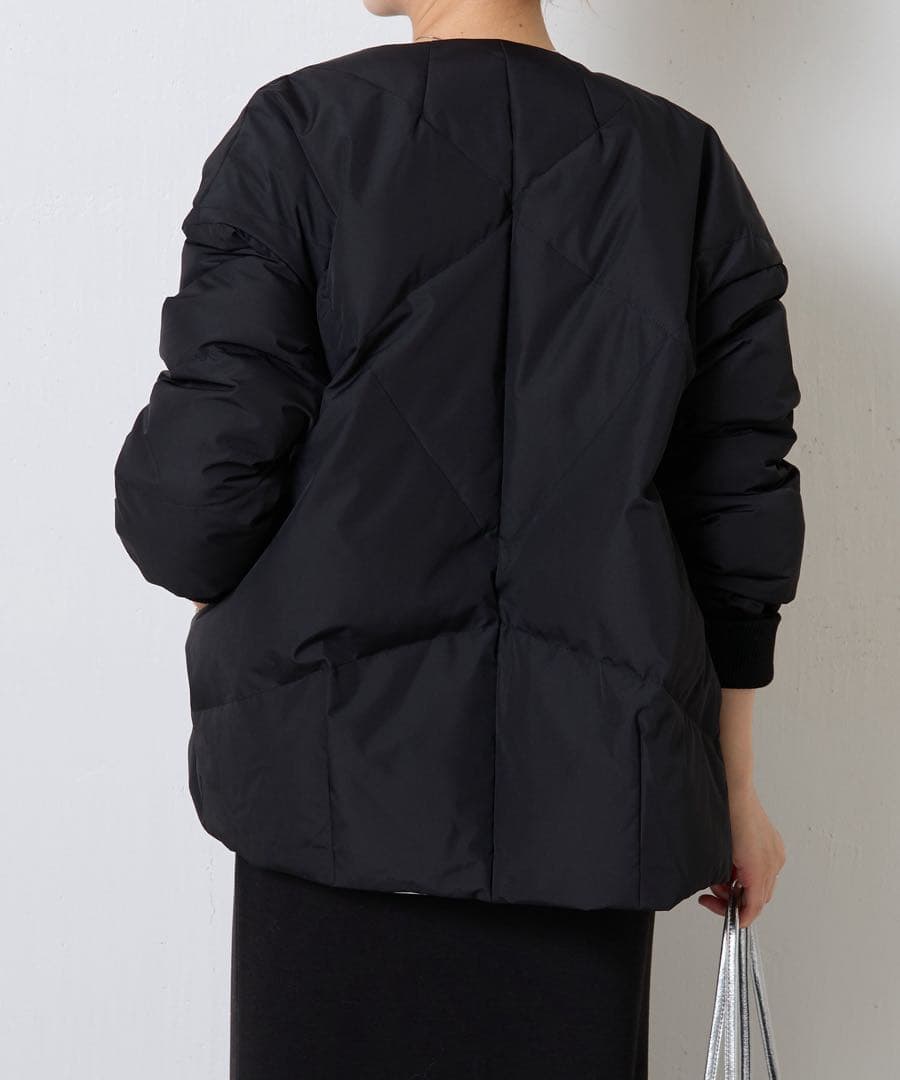 COLLAGE GALLARDAGALANTE ノーカラーダウンコート