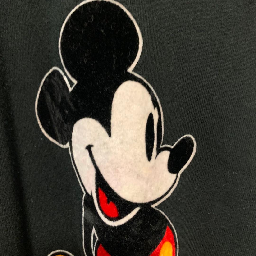 80s ディズニーオフィシャルミッキーフロッキースウェット トレーナーUSA製