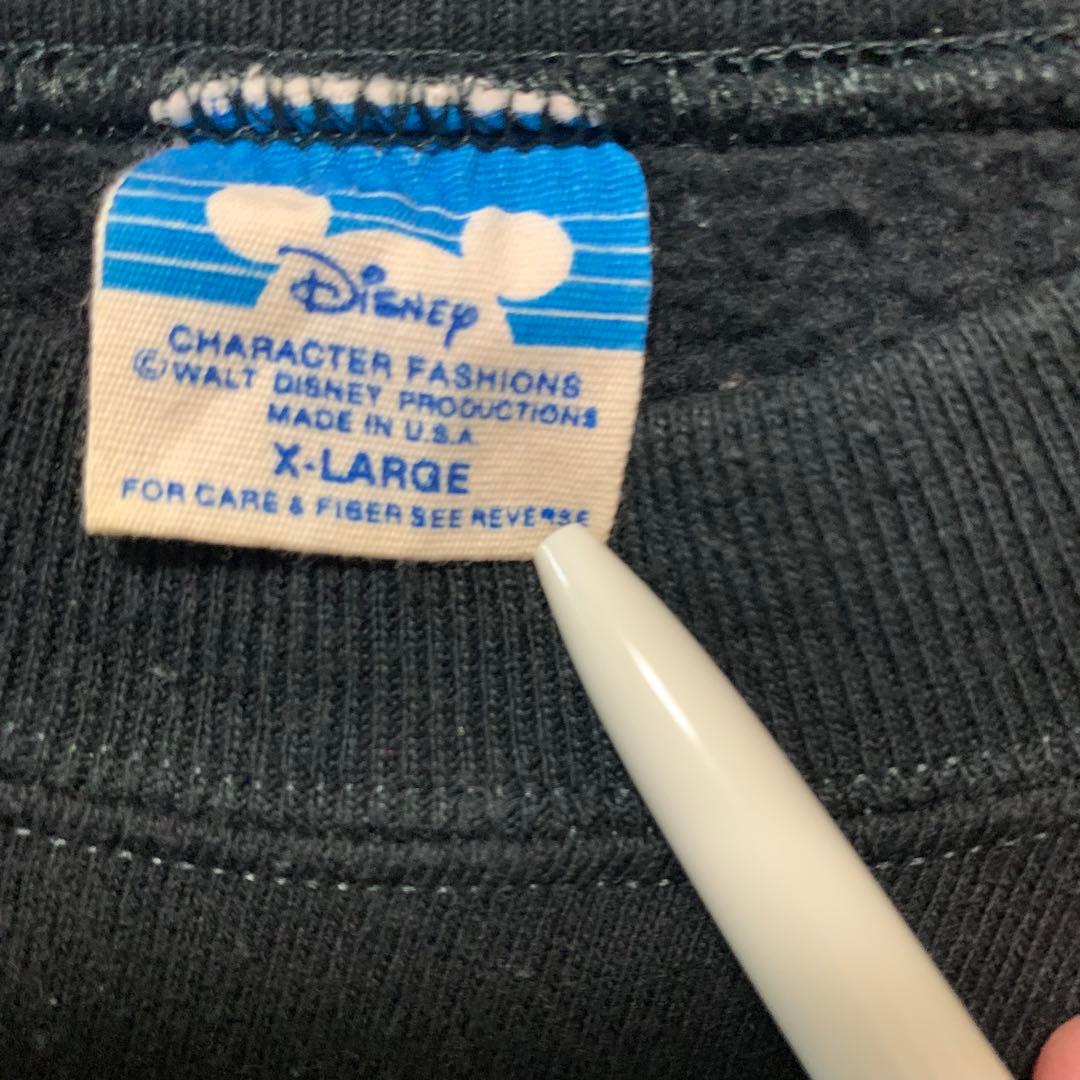 80s ディズニーオフィシャルミッキーフロッキースウェット トレーナーUSA製