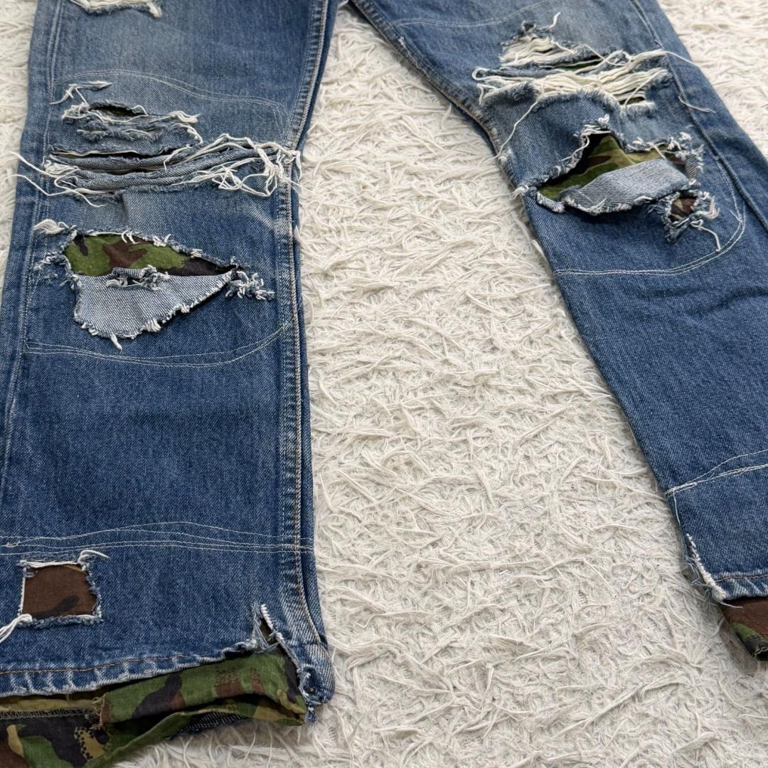 17116✨VINTI ANDREWS 再構築 リメイク ダメージ デニムパンツ
