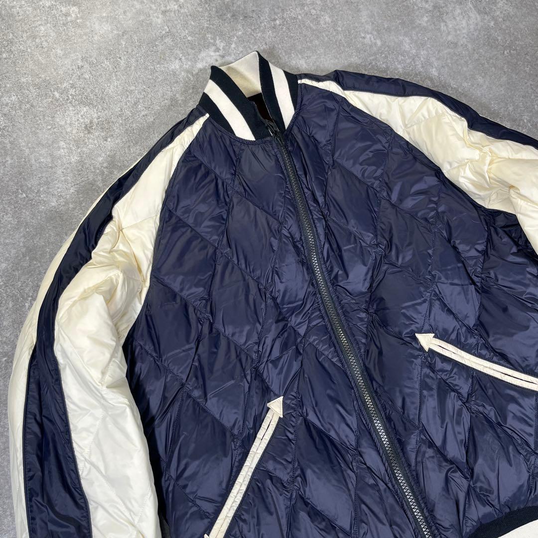 TAION スカジャン　虎　舞妓　別珍　リバーシブル　M キルティングダウン