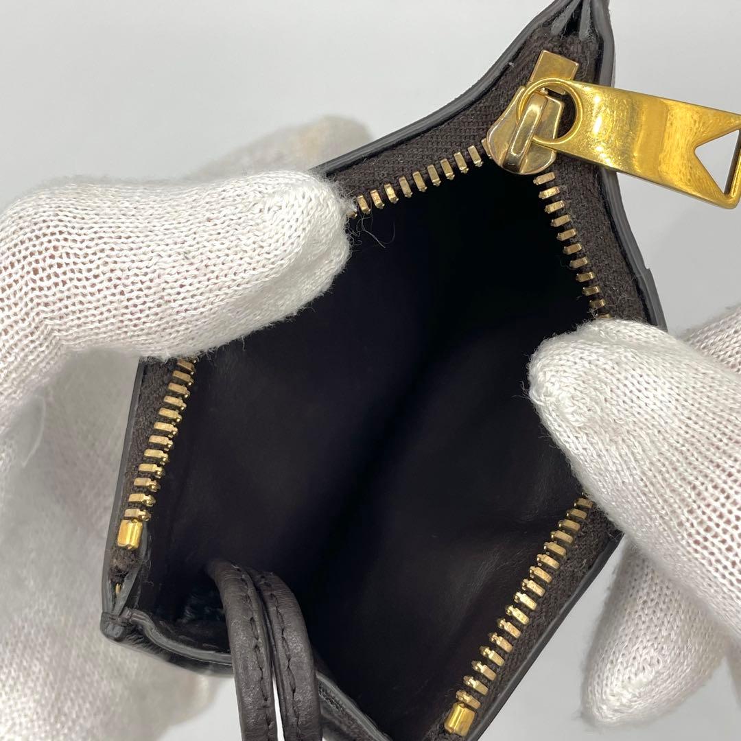 良品◇現行 ボッテガヴェネタ イントレチャート ケース ブラウン