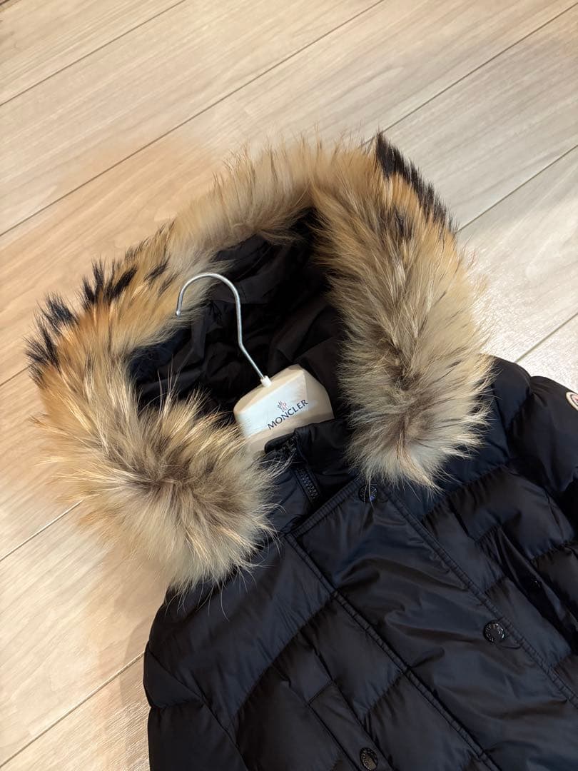 モンクレール　khloe クロエ　リアルファーダウン サイズ0 ブラック