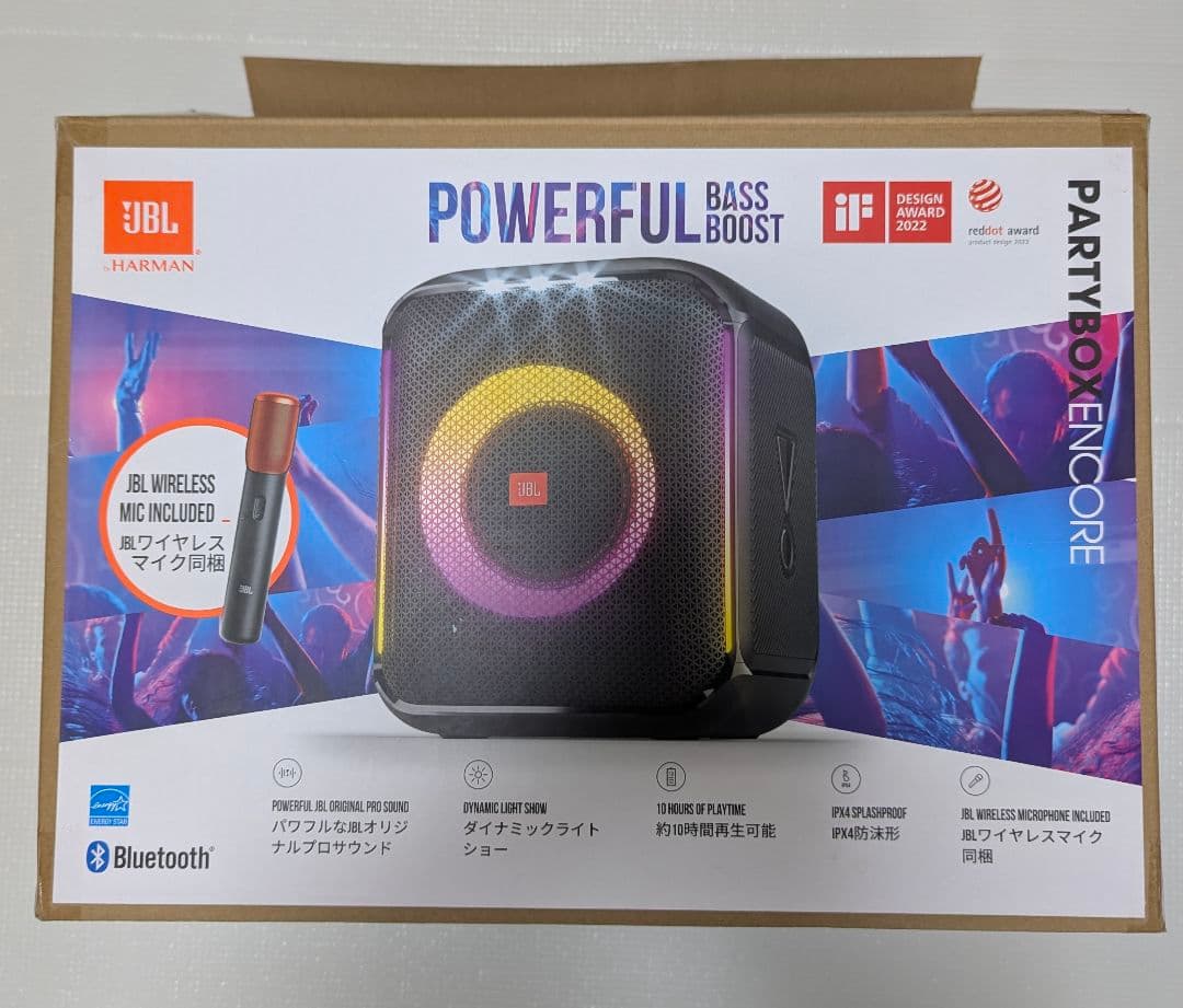 【訳あり】JBL PartyBox Encore ワイヤレスマイク付 スピーカー