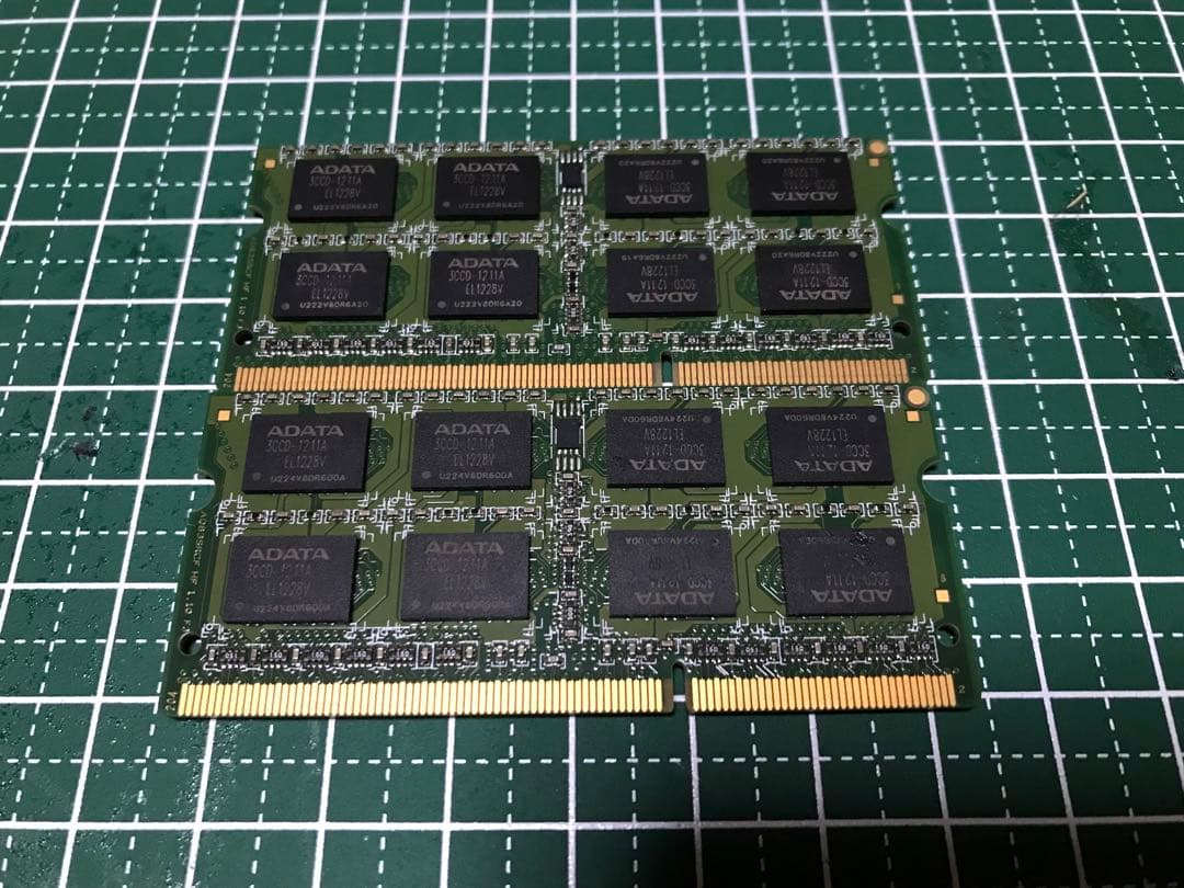 ADATA国産製DDR3 4GB×2＝8GB 1.5V仕様同一ロット品