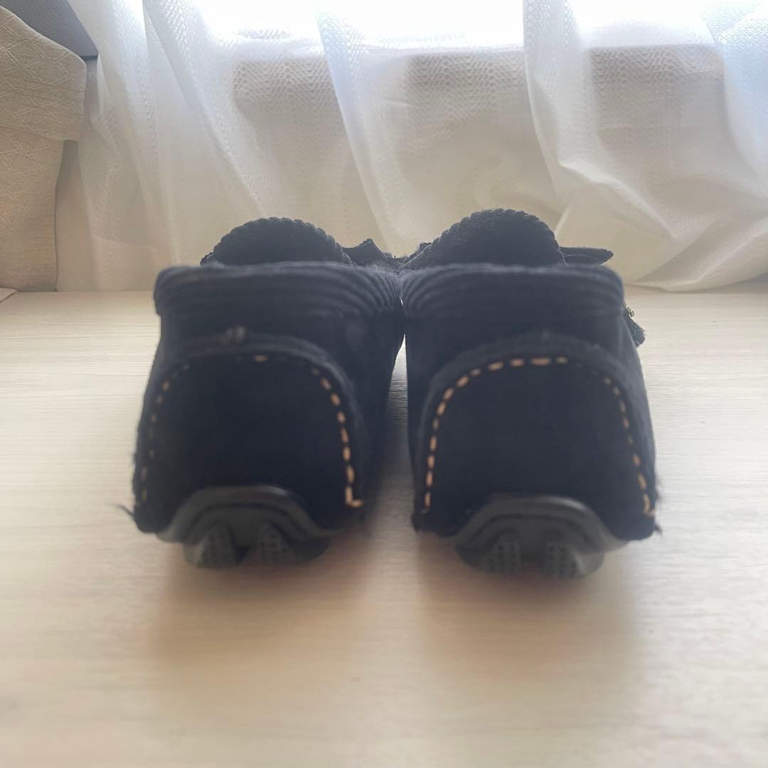 【LANVIN en Bleu】リボンモカシン 24cm ブラック 【美品】