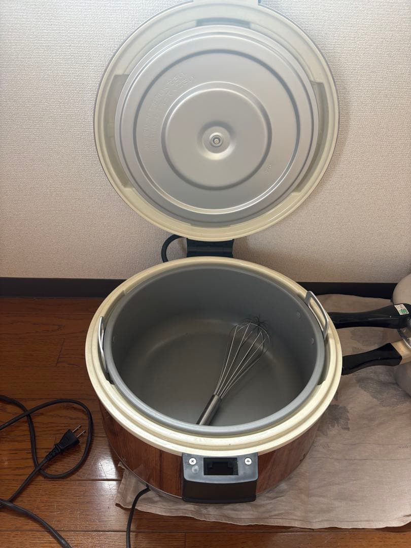 最終値引 Zojirushi 炊飯器 シルバー/ウッド調 長岡酵素玄米保温用