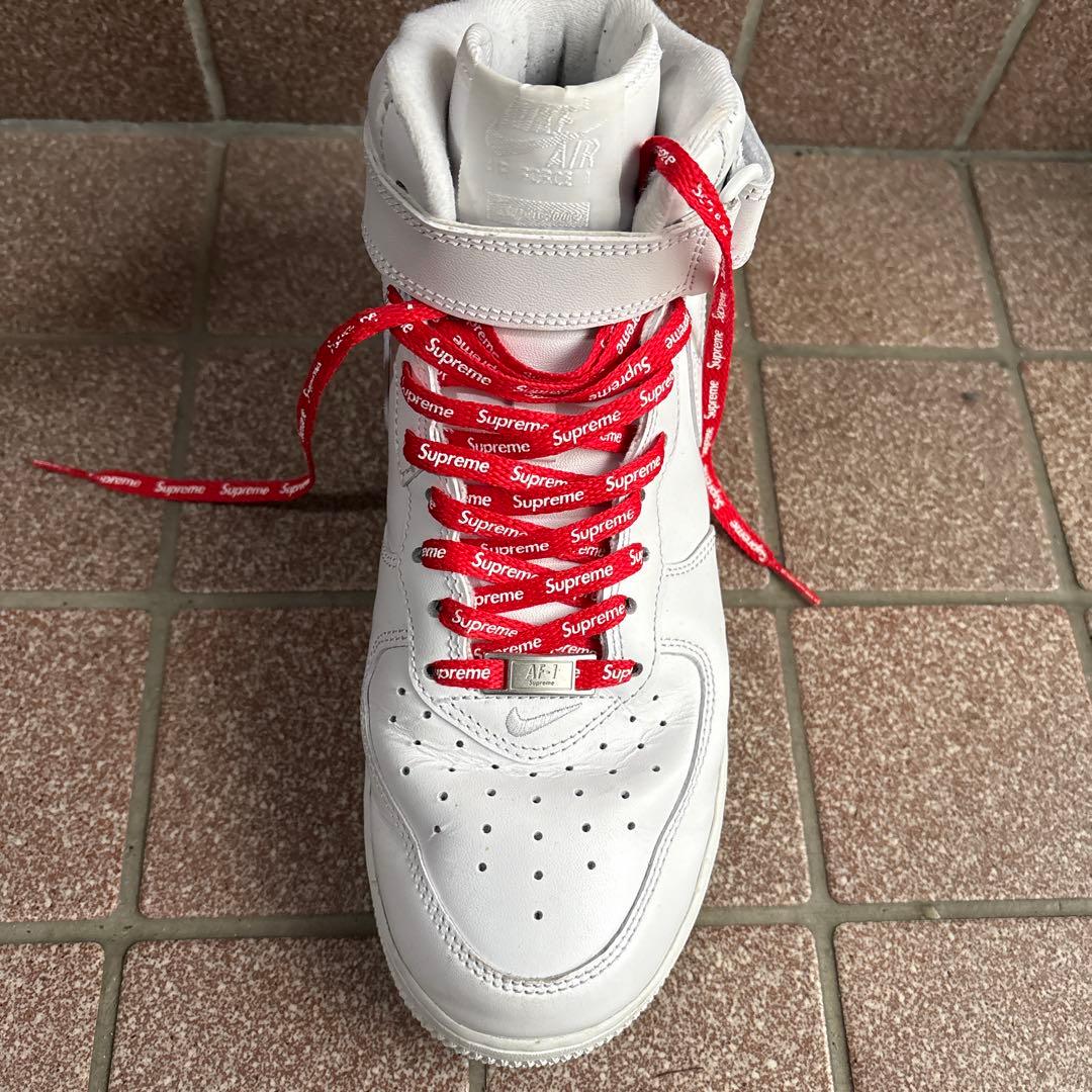 Supreme x Nike Air Force 1 スニーカー ホワイト