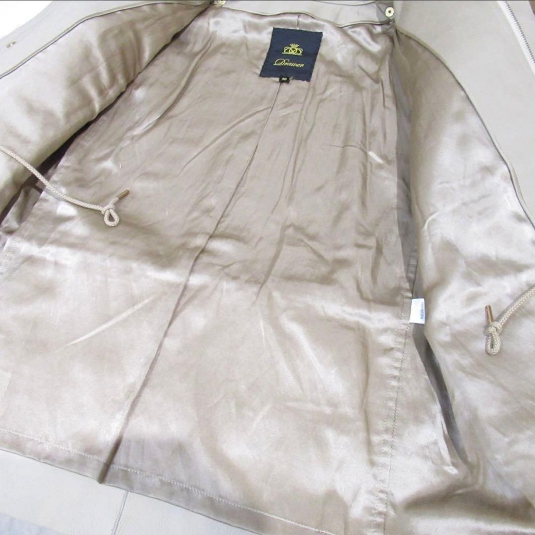 【専用】ドゥロワージャケット　ムートンコンビ　切り替え　ベージュ　36