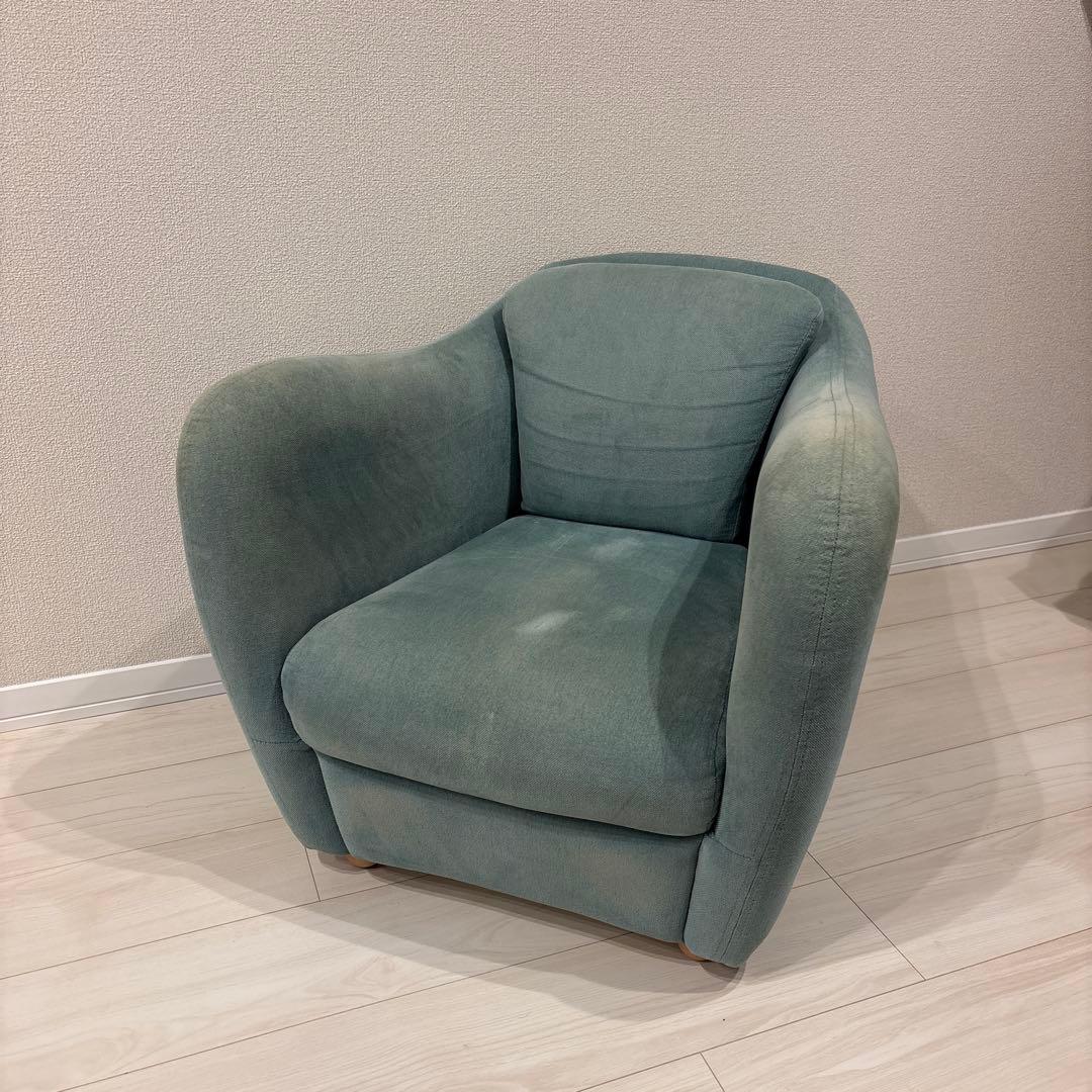 1人掛けソファ MINI MILLER ARM CHAIR Blue Gray