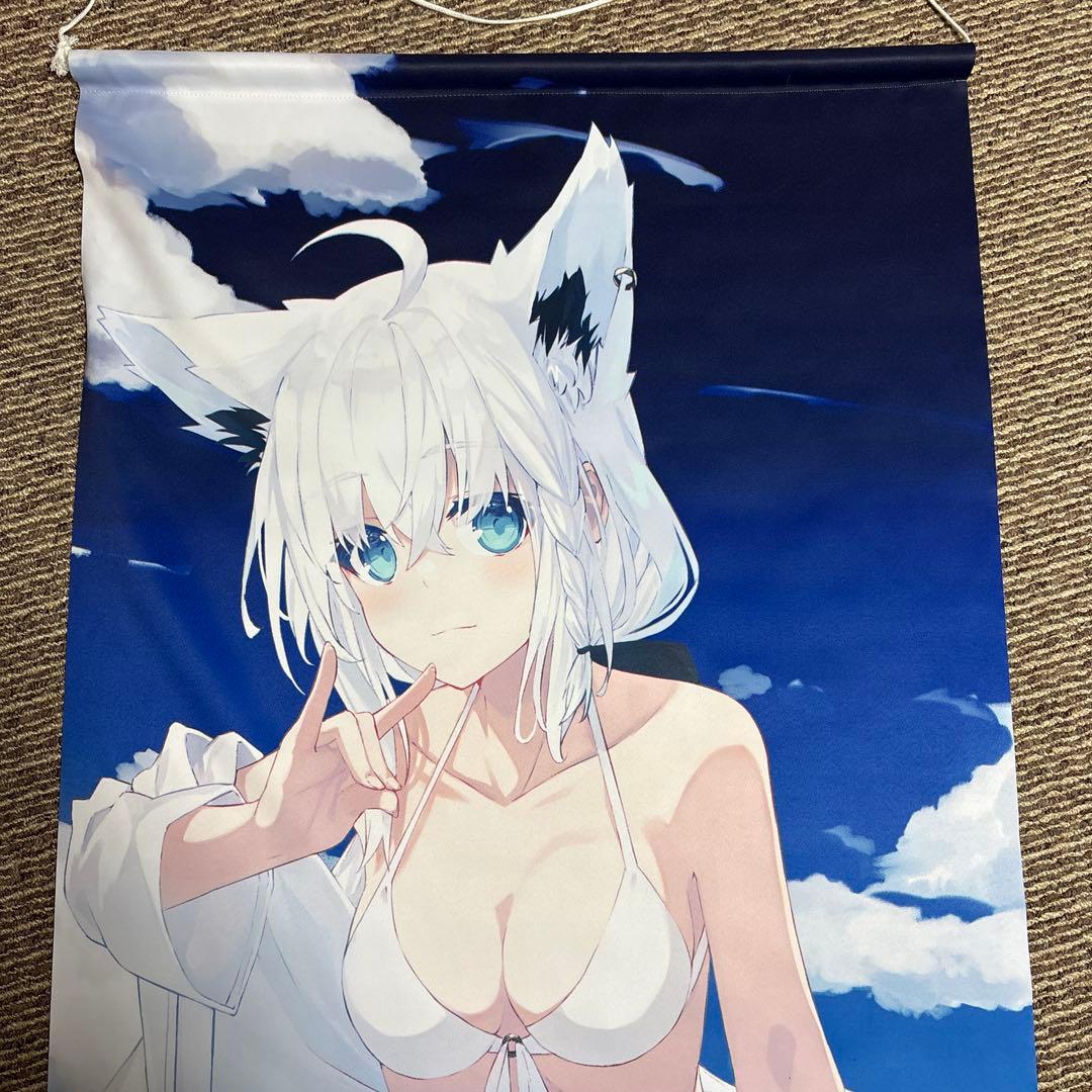 凪白みと 白上フブキ　タペストリー