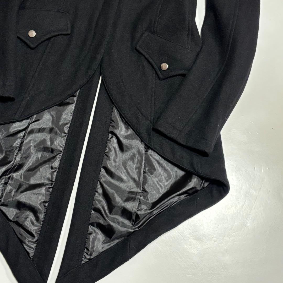 BPN　ブラックピースナウ　黒　燕尾　ファー・フーディ　コート