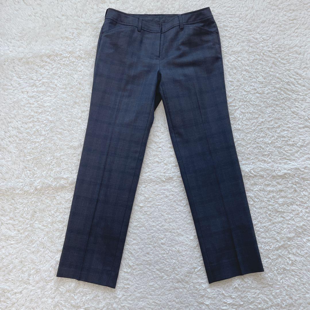 オリヒカ ストレッチ ワンボタン パンツスーツ チェック柄 洗濯可