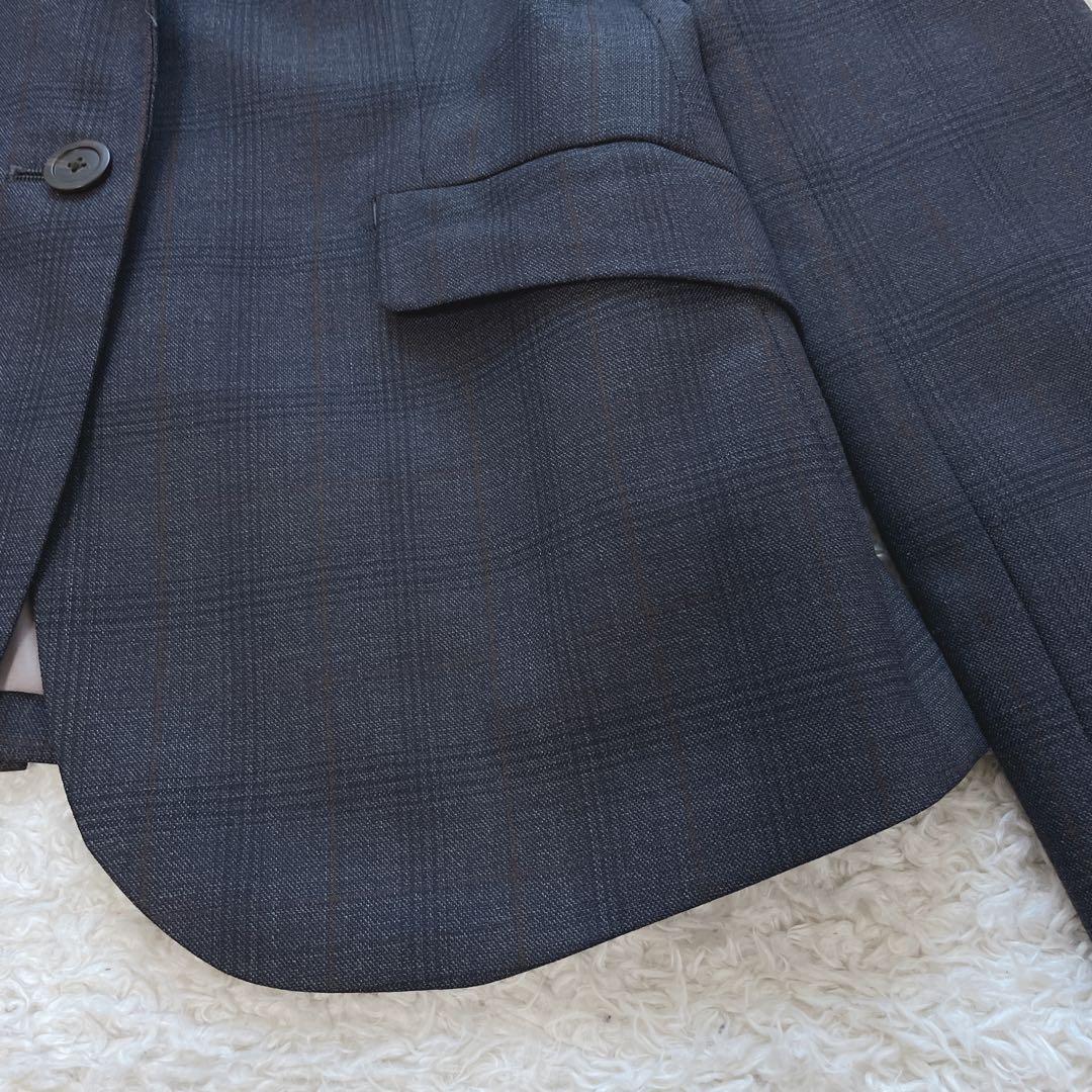 オリヒカ ストレッチ ワンボタン パンツスーツ チェック柄 洗濯可