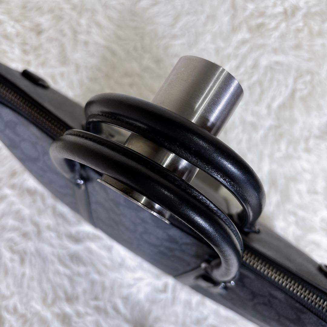 【極美品】COACH グラハム ジップブリーフ 2way ビジネスバッグ 黒