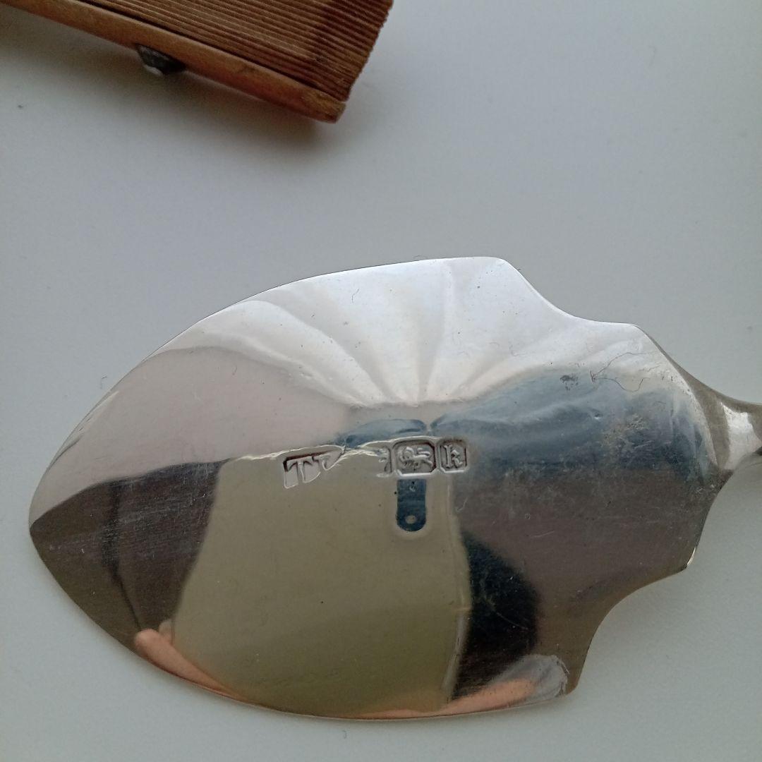 アンティークシルバー ジャムスプーン 英国 イギリス 純銀 スターリングシルバー