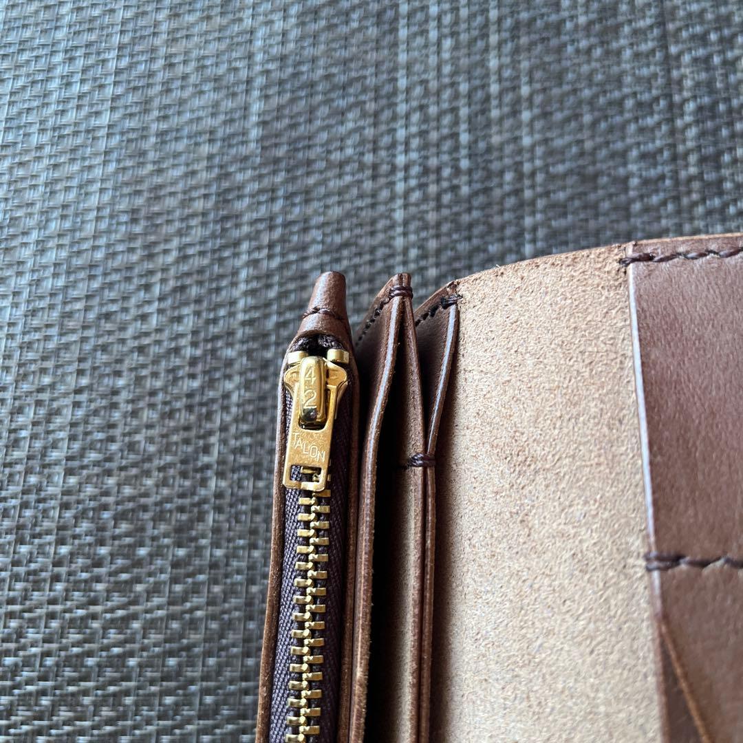 初売り特別価格！MARYAM ホースフロント ロングトラッカーウォレットブラウン