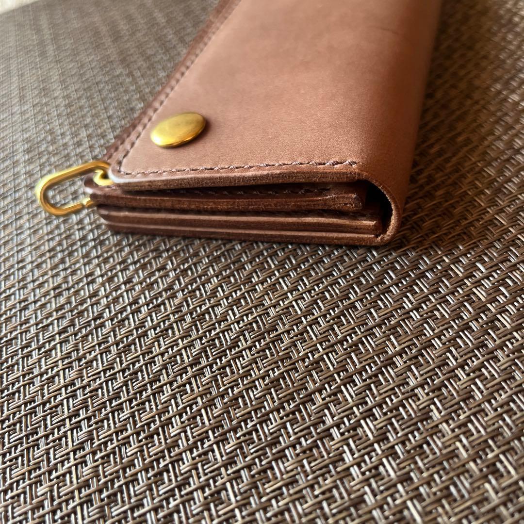 初売り特別価格！MARYAM ホースフロント ロングトラッカーウォレットブラウン