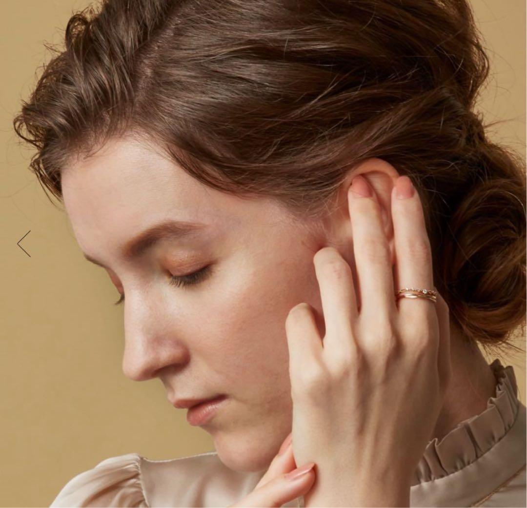 専用ページ‼️agete アガット ２連風　K10リング　13号　販売証明書付き