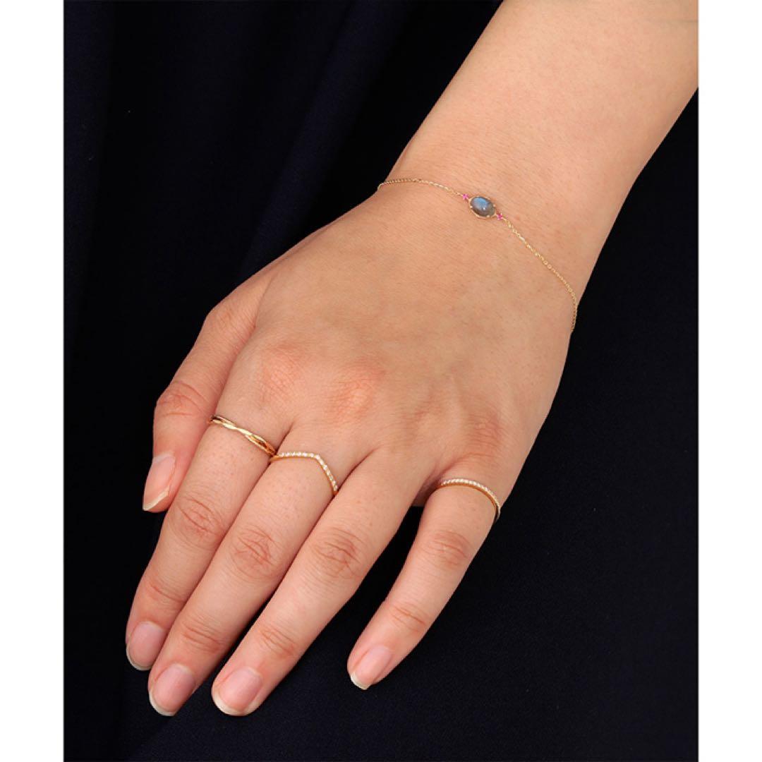 専用ページ‼️agete アガット ２連風　K10リング　13号　販売証明書付き