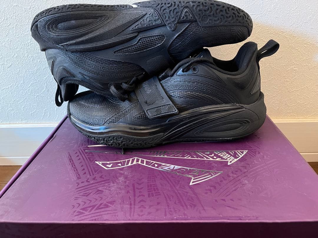 ANTA kai1 ブラック バスケットボールシューズ 多少値下げできます