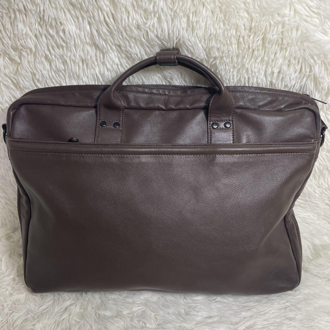 PORTER アラウンド ブリーフケース ポーター 2way ブラウン レザー