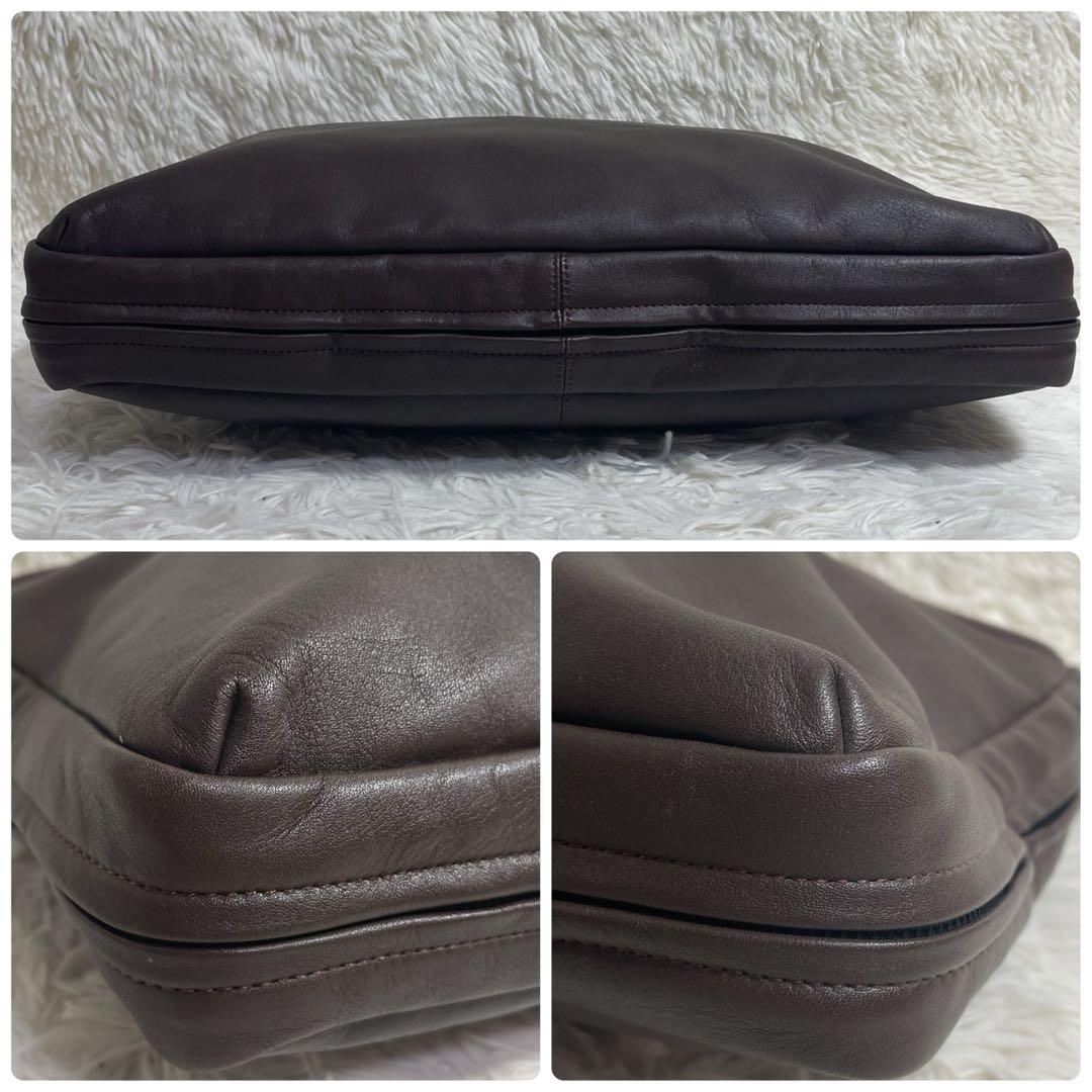 PORTER アラウンド ブリーフケース ポーター 2way ブラウン レザー