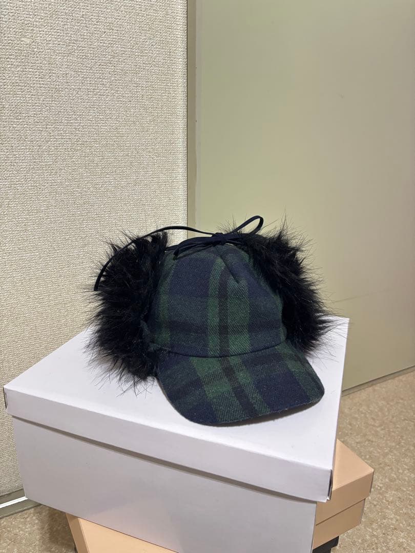 OPEN YY FUR CAP aespa ニンニン着用　ファーキャップ　帽子