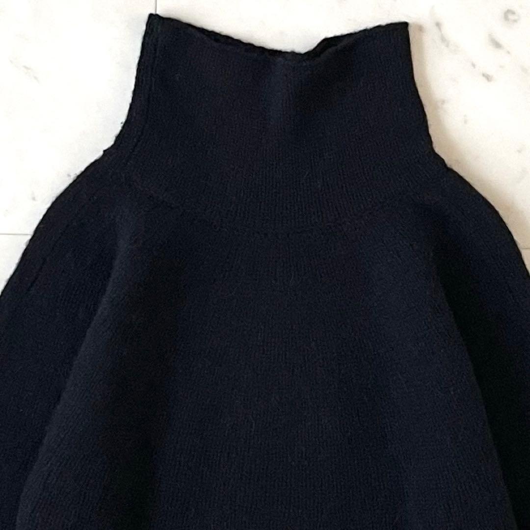 美品＊ヨーガンレール ヤクウールアルパカ混タートルネックニット M ブラック黒