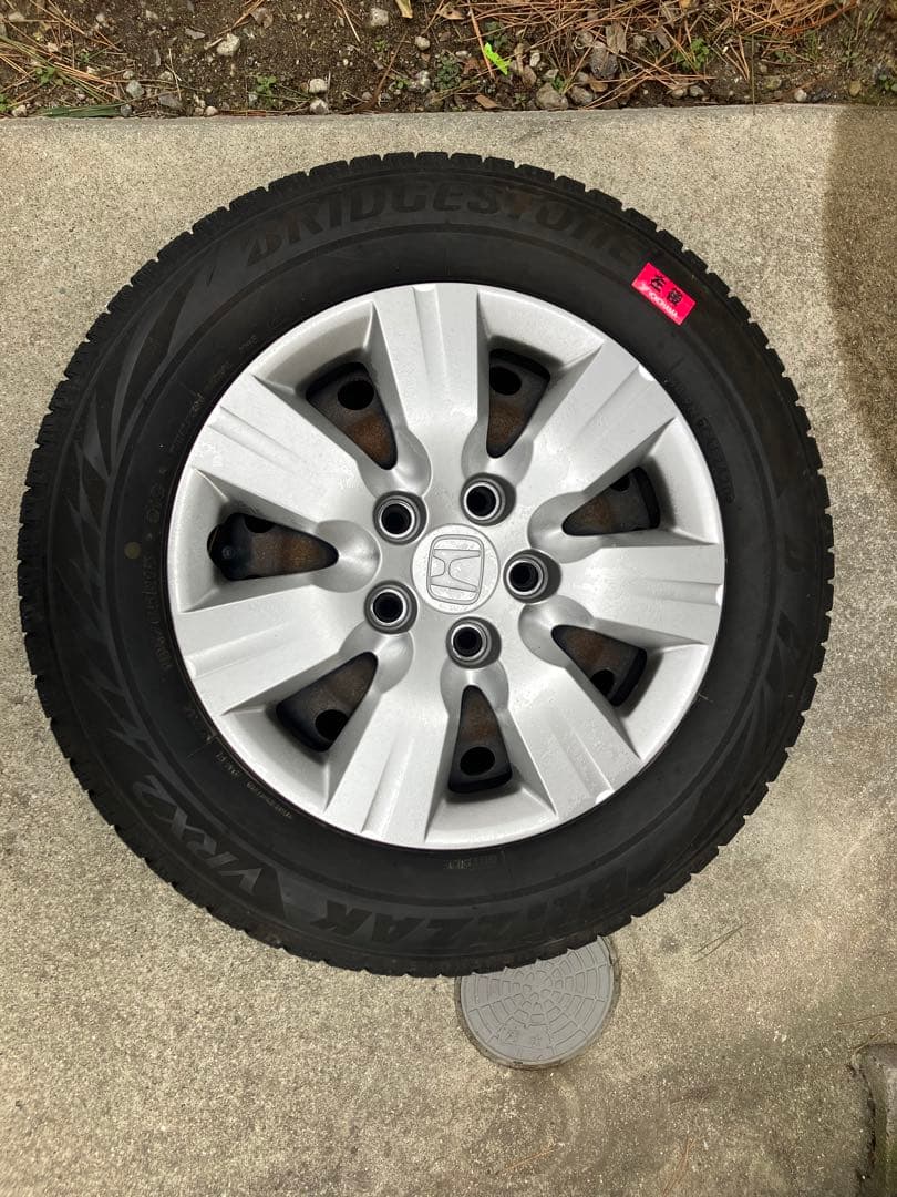 ブリザックvrx2 ホンダ 純正15インチ ホイールスタッドレスタイヤ4本セット