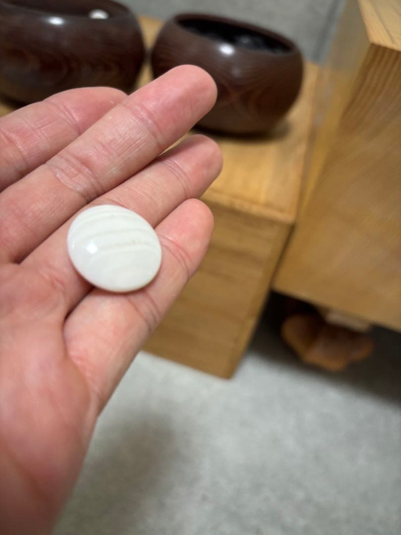 榧　柾目　厚み17.5センチ　碁盤　碁石セット