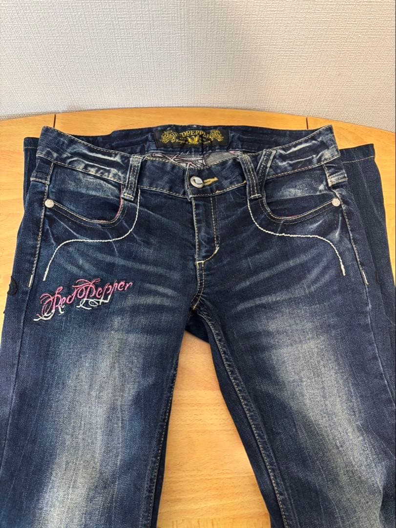 Y2K RED PEPPER レッドペッパー ローライズフレアデニム 28
