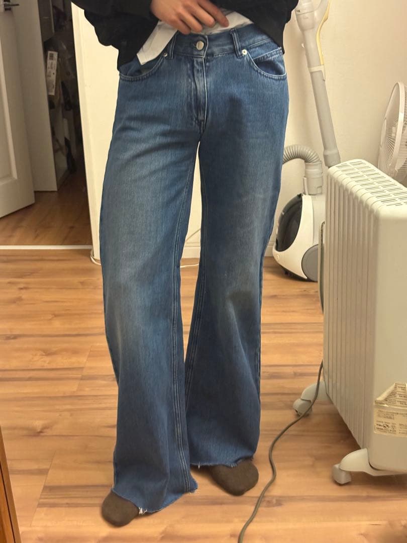 MM6 16AW ワイドフレアワイドデニム