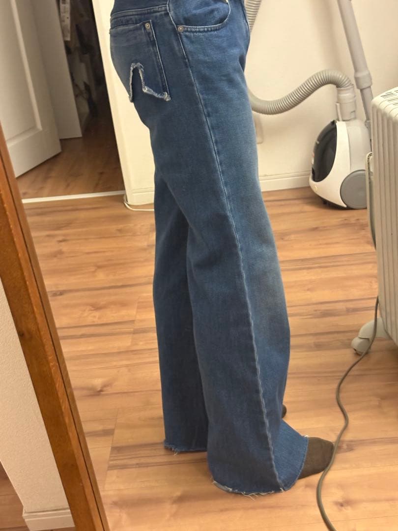 MM6 16AW ワイドフレアワイドデニム