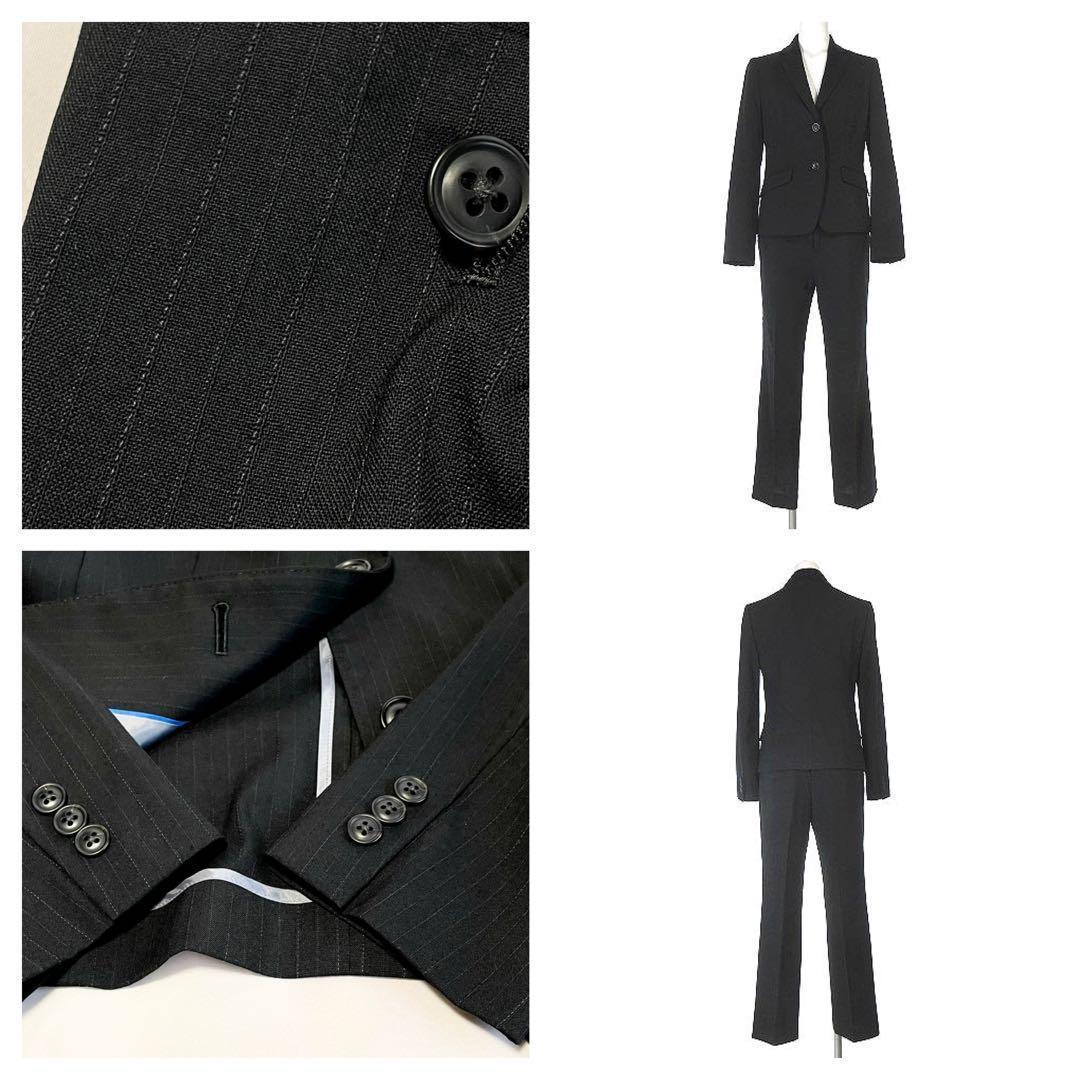 J.PRESS 背抜 パンツスーツ 黒　9号 高級感 オンワード　就活　5万　M