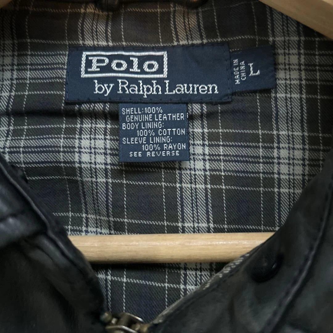 90s Polo By Ralph Laurenレザージャケットリアムギャラガー